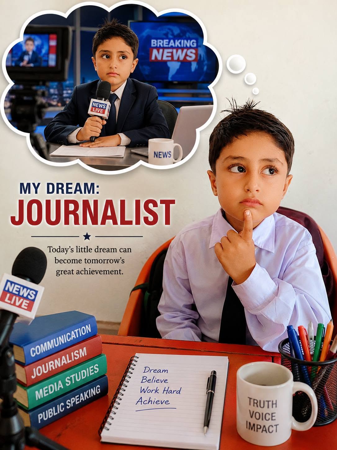 My Dream: Journalist - Media Studies & Public Speaking